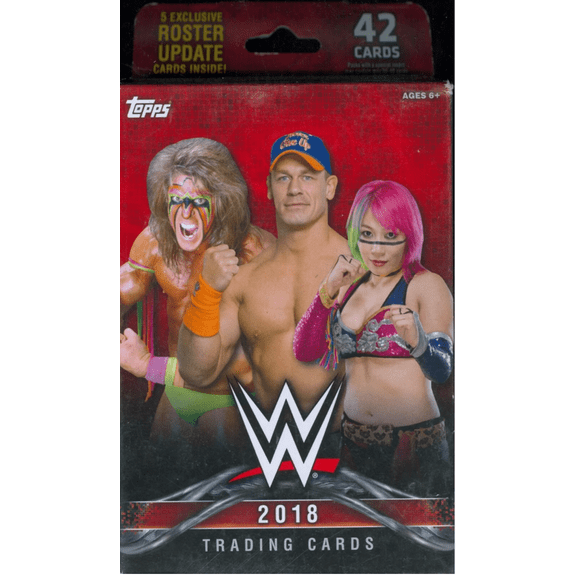 2018 Topps WWE Wrestling Factory Sealed Hanger Box 42 Cards