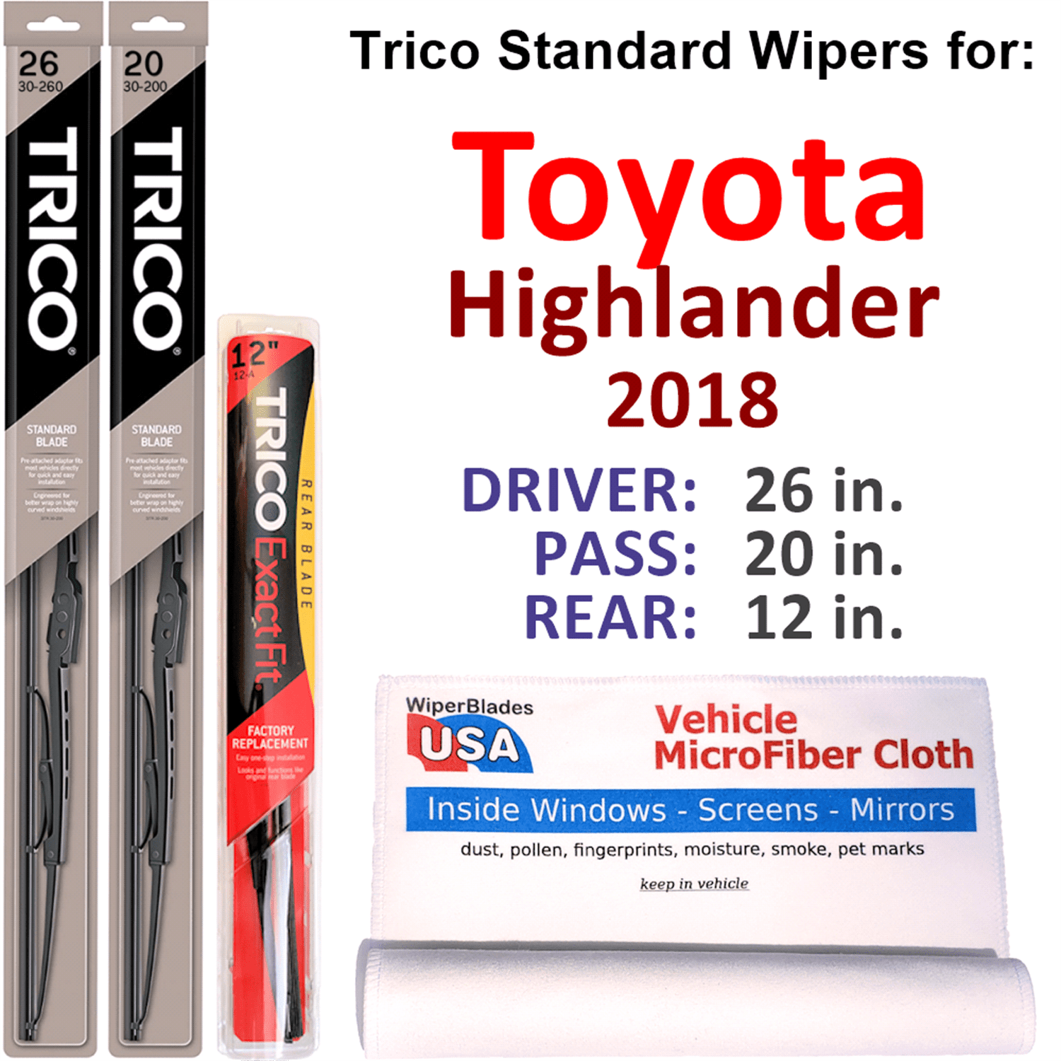 How to Replace Rear Wiper Blade 2014-2019 Toyota Highlander | 1A Auto