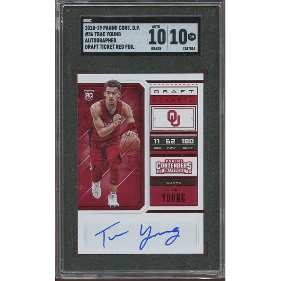 Graded 2018 Trae Young Rookie SGC 10 10 Auto 10
