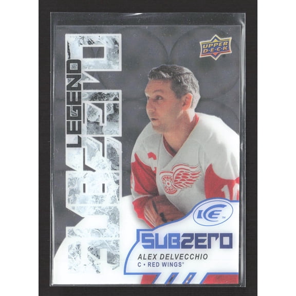 2018 Upper Deck Ice Sub Zero SZ-6 Alex Delvecchio Detroit Red Wings Mascot Network