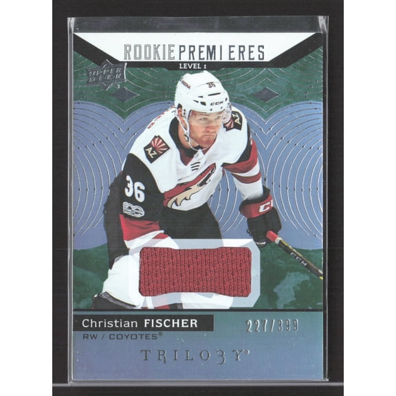2018 Upper Deck Trilogy Rookie Premieres Christian Fischer #51 Level /399 Memorabilia Jersey