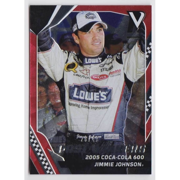 2018 Victory Lane Past Winners Red Parallel Panini Jimmie Johnson #92 NASCAR Racing Card