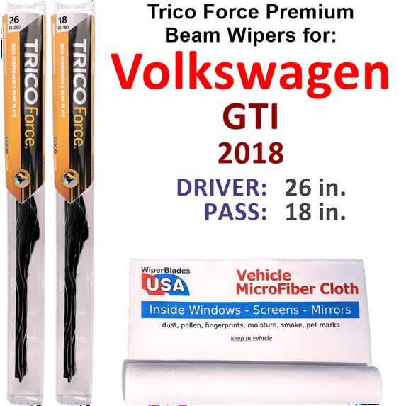 2018 Volkswagen GTI Performance Beam Wipers (Set of 2)