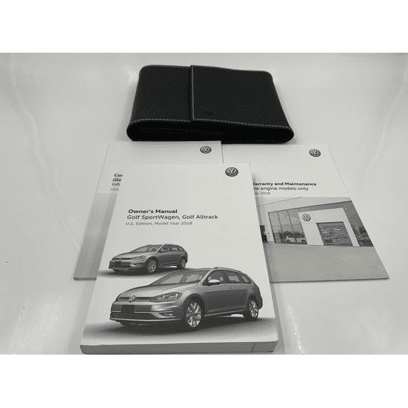 2018 Volkswagen Golf SportWagen Golf Alltrack Owners Manual Set OEM J04B35005