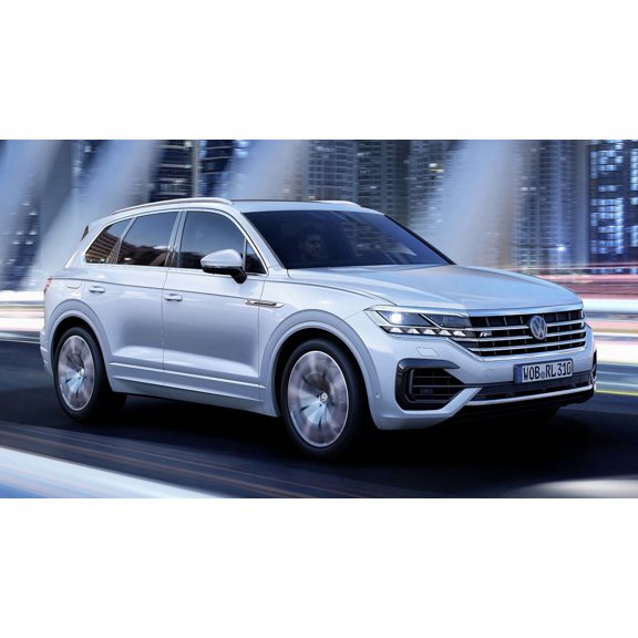 2018 Volkswagen Touareg R Line - 12x18 Inch Laminated Poster - Stunning Detail and Bold Colors