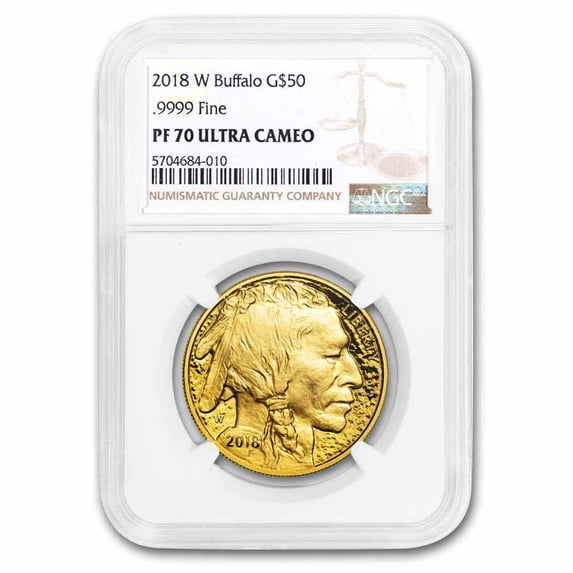 2018-W 1 oz Proof Gold Buffalo PF-70 NGC