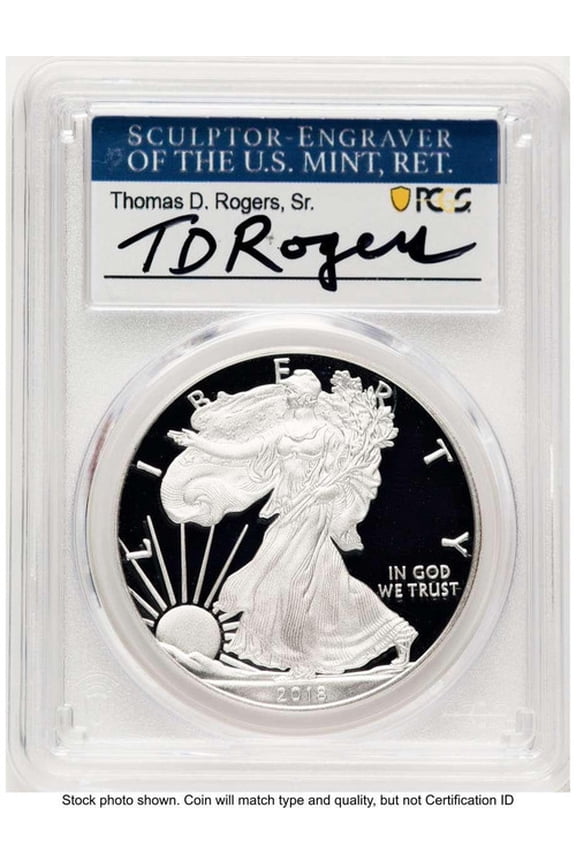 2018-W S$1 Proof American Silver Eagle Coin PCGS PR70 DCAM - HAT781017260