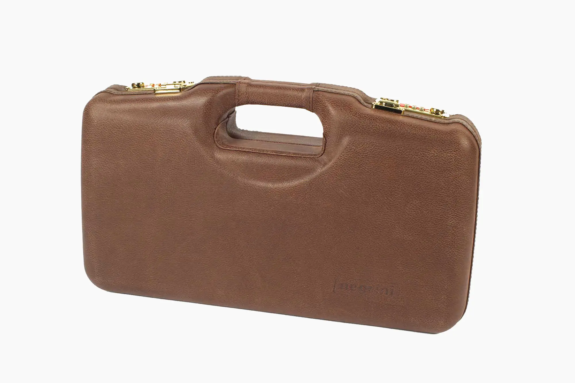 2018SPLX/8686: Luxury Leather Trim 1911 Travel Hard Case for 1 Handgun + 2 Mags + Ammo