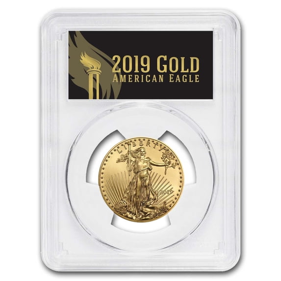 2019 1/2 oz Gold Eagle MS-70 PCGS (First Day, Black Label)