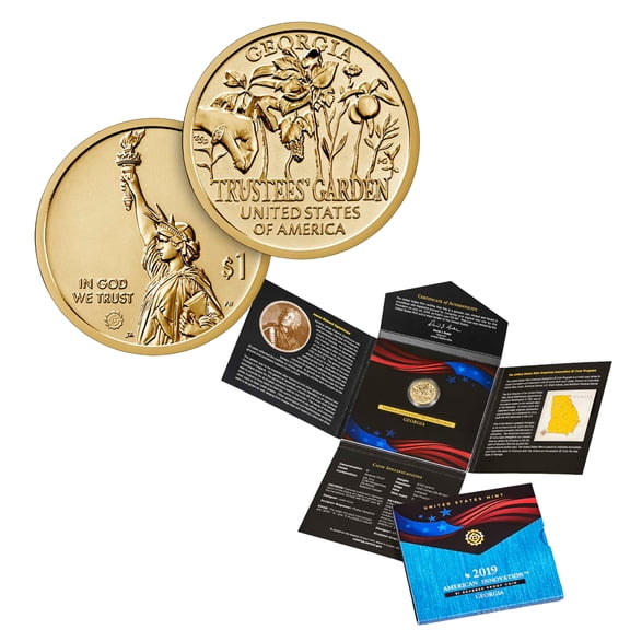 2019 $1 American Innovation Reverse Proof Coin - Georgia