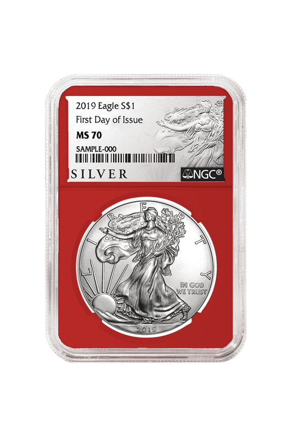 2019 $1 American Silver Eagle NGC MS70 FDI ALS Label Red Core