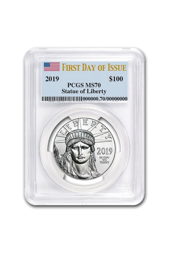 2019 1 oz American Platinum Eagle MS-70 PCGS (First Day of Issue)