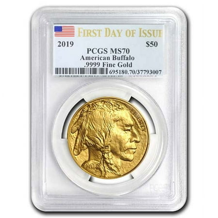 2019 1 oz Gold Buffalo MS-70 PCGS (First Day of Issue)