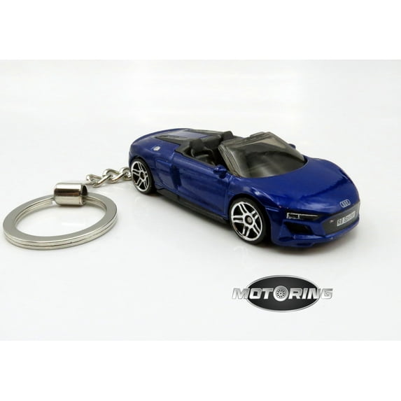 2019 '19 Audi R8 Spyder Purple Convertible Car Rare Keychain 1:64 Diecast