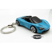 2019 19 McLaren Spider Blue Convertible Car Rare Novelty Keychain 164 Diecast