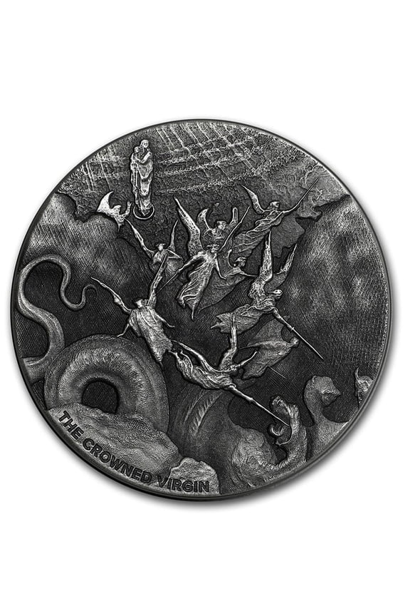 2019 2 oz Silver Coin - Biblical Series (The Crowned Virgin)