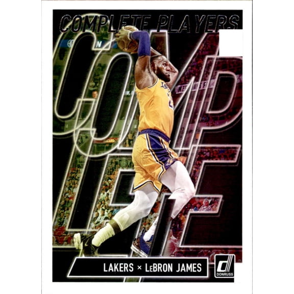 2019-20 Donruss Complete Players #16 LeBron James Los Angeles Lakers NBA Basketball Trading Card