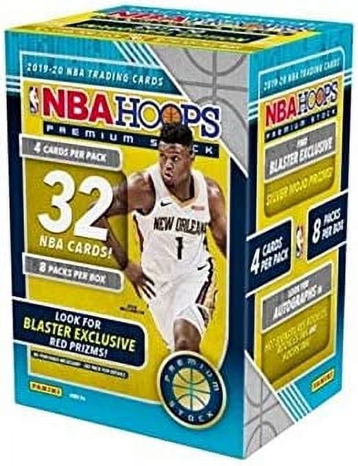 2019-20 NBA Hoops Premium Stock Basketball Blaster Box 32 ct. Red Prizms (red or blue box)