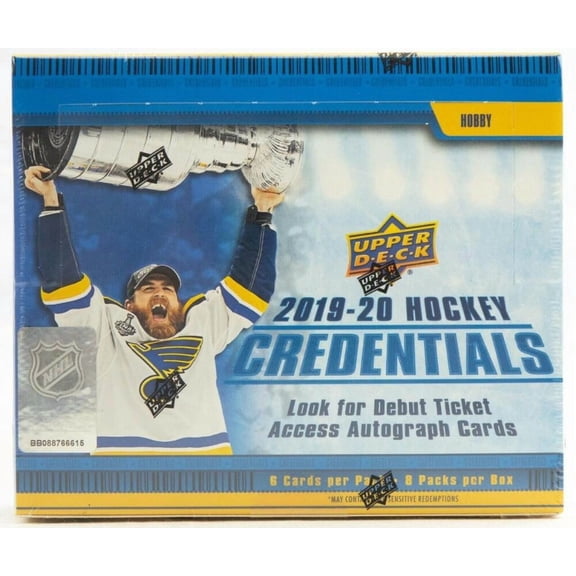2019-20 NHL Upper Deck Credentials Hockey Factory Sealed Hobby Box