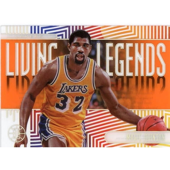 2019-20 PANINI ILLUSIONS LIVING LEGENDS ORANGE #12 MAGIC JOHNSON LOS ANGELES LAKERS