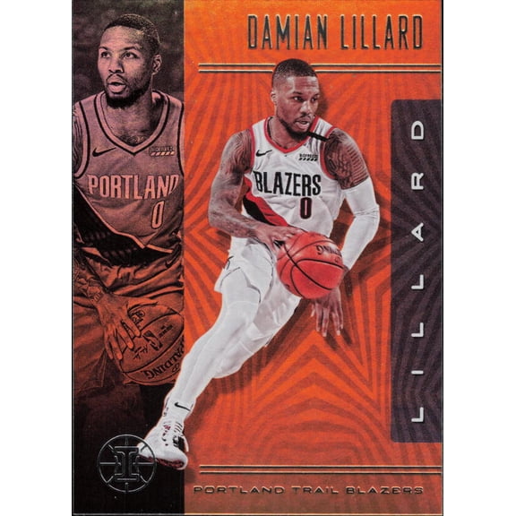 2019-20 PANINI ILLUSIONS TROPHY COLLECTION BRONZE #88 DAMIAN LILLARD PORTLAND TRAIL BLAZERS