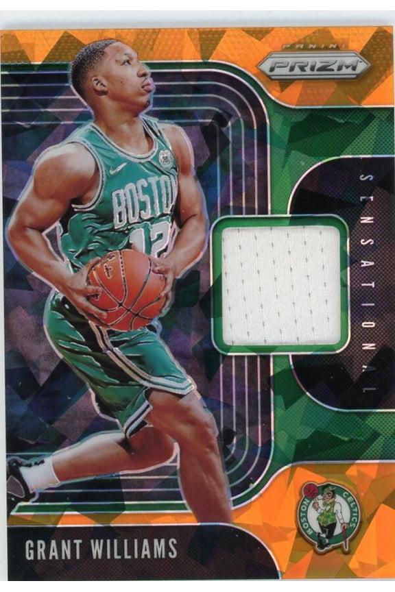 2019-20 PANINI PRIZM SENSATIONAL SWATCHES ORANGE ICE #SS-GWL GRANT WILLIAMS RELIC BOSTON CELTICS