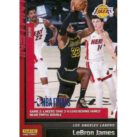 2019-20 Panini Los Angeles Lakers NBA Champions #23 LeBron James Highlight Card Los Angeles Lakers  NBA Basketball Trading Card