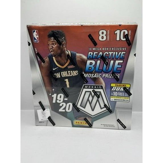 2019-20 Panini Mosaic Basketball Mega Box - Factory Sealed - Find Reactive Blue