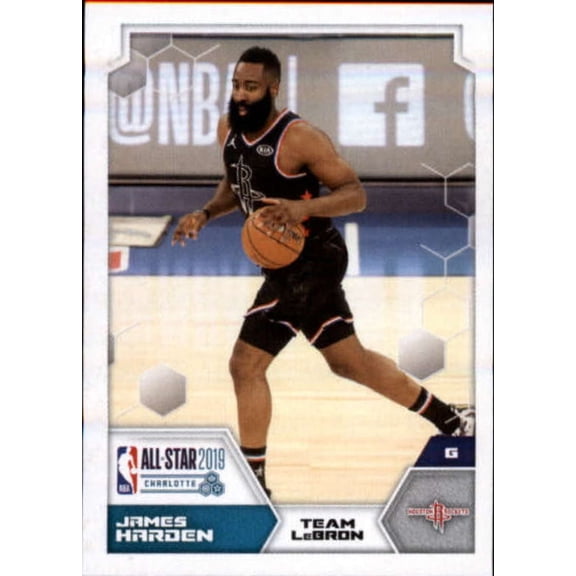 2019-20 Panini Stickers Basketball #34 James Harden ASG Team LeBron Houston Rockets NBA Basketball Mini Sticker Trading Card (Small & Peelable)