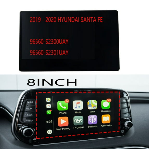 2019-20 REPLACEMENT LCD Display Touch screen HYUNDAI SANTA FE RADIO NAVIGATION