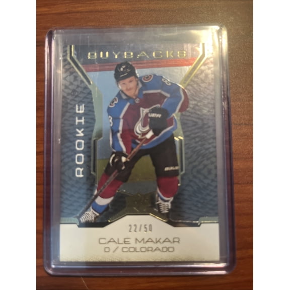 2019-20 Upper Deck Cale Makar #42 Gold Limited Edition Short Print Collectors Edition Parallel/Variety Rookie