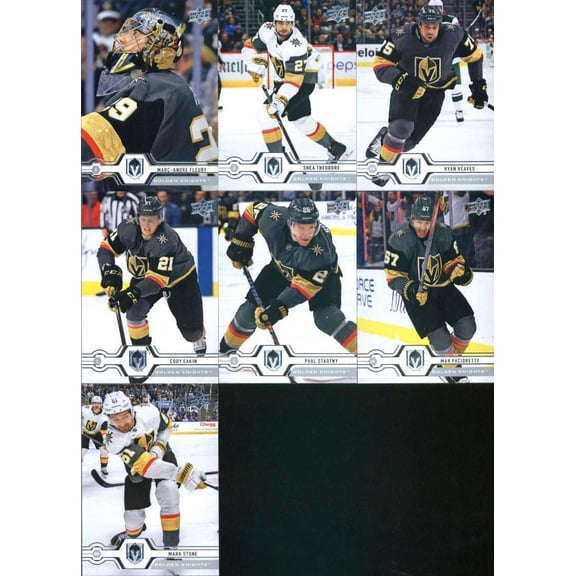 2019-20 Upper Deck Series 1 Veteran NHL Team Set Las Vegas Golden Knights Hockey Team Set