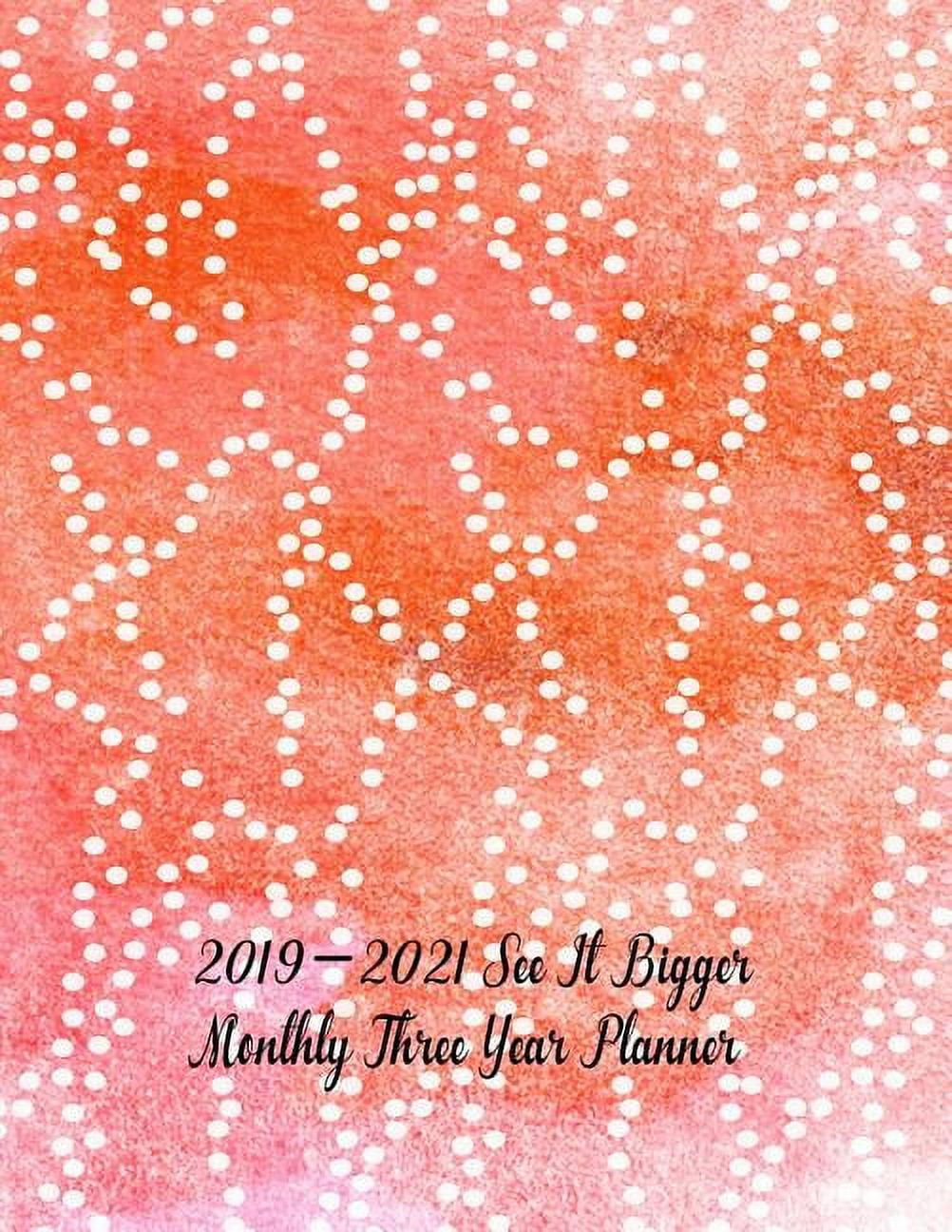 2019 2021 see it bigger monthly three year planner pretty simple