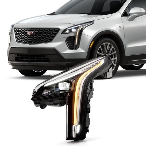 2019-2022 Cadillac XT4 < FULL LED > DRL w/Cornering Lamp Projector Headlight LH