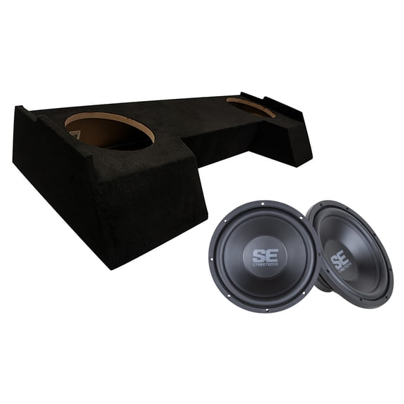 2019-2025 Dodge Ram Crew Cab Dual Memphis 12" SE1240 Loaded Subwoofer Stereo Sub Box Sealed Enclosure Car Audio Bundle 250W RMS 4 Ohms