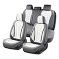 thumbnail image 1 of 2019-2026 Car Seat Cover for Ford Ranger, Gray and White Car Seat Covers, Waterproof Faux Leather, Full Set of 5 Seats, Wear Resistance, Easy to Clean and Install, Suitable for All Seasons, 1 of 7