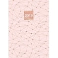 thumbnail image 1 of 2019: A5 Diary Planner Journal WO2P Week on 2 Pages Horizontal Layout Geometric Rose Gold Design, (Paperback), 1 of 1