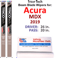 thumbnail image 1 of 2019 Acura MDX Beam Blade Wipers (Set of 2), 1 of 3