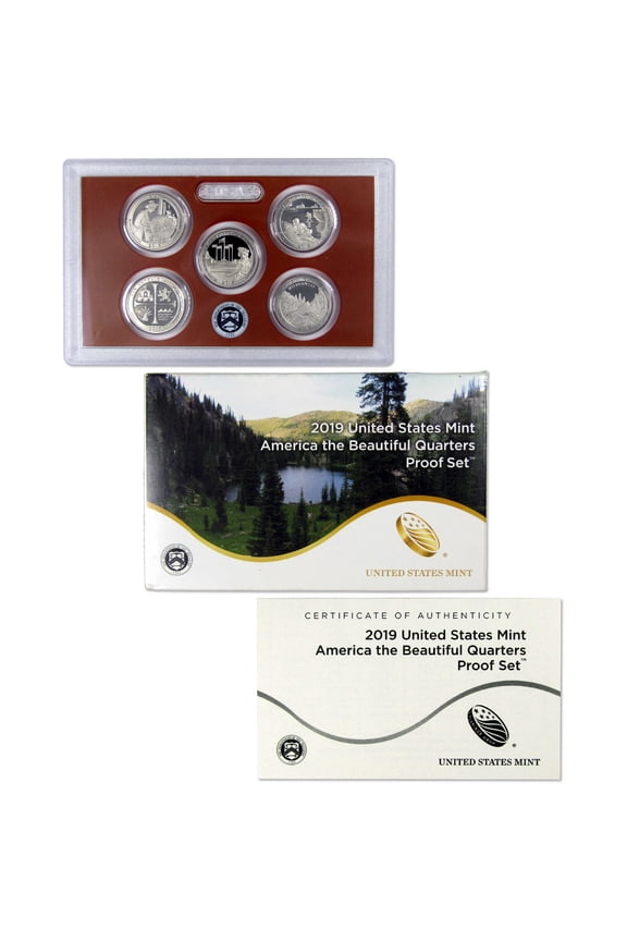 2019 America the Beautiful Quarter Clad Proof Set U.S. Mint OGP COA