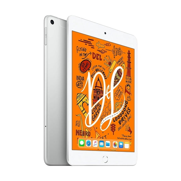 Pre-Owned 2019 Apple iPad Mini Wi-Fi + Cellular 64GB - Silver (5th Generation)