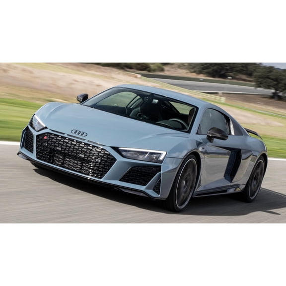 2019 Audi R8 Coupe Car - 12x18 Inch Laminated Poster - Stunning Detail and Bold Colors