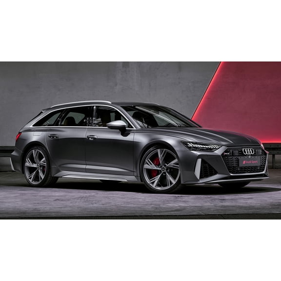 2019 Audi RS 6 Avant Car - 20x30 Inch Laminated Poster - Stunning Detail and Bold Colors