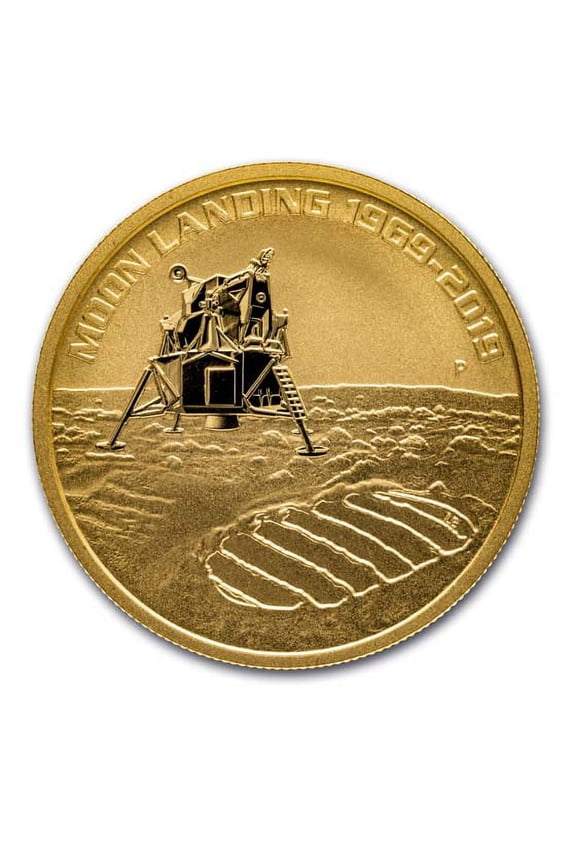 2019 Australia 1 oz Gold Anniversary of the Moon Landing BU