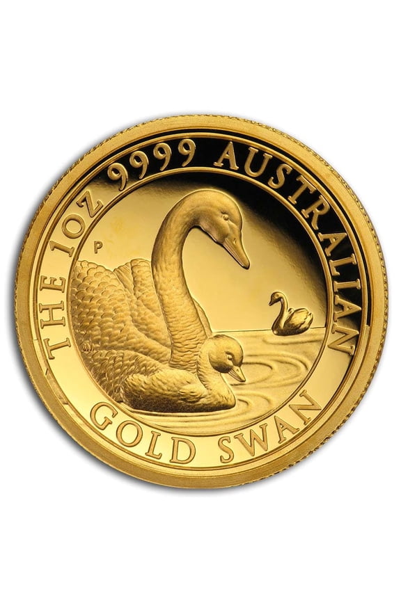2019 Australia 1 oz Gold Swan Proof (HR, w/Box & COA)