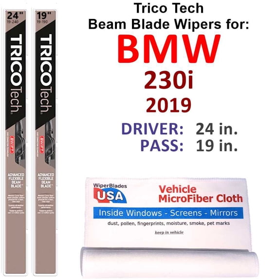 2019 BMW 230i Beam Blade Wipers (Set of 2)