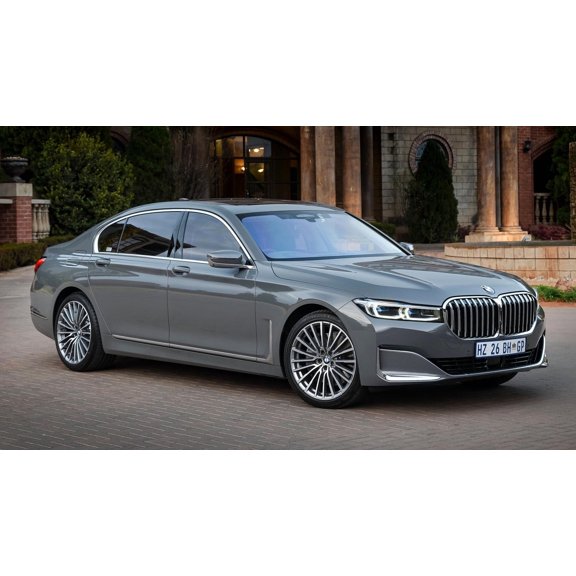 2019 BMW 7 Series LWB ZA - 24x36 Inch Glossy Laminated Poster - Stunning Detail and Bold Colors