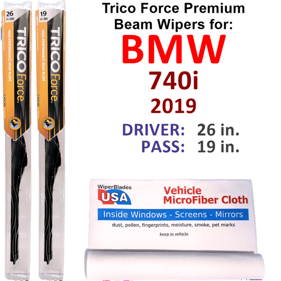 2019 BMW 740i Performance Beam Wipers (Set of 2)