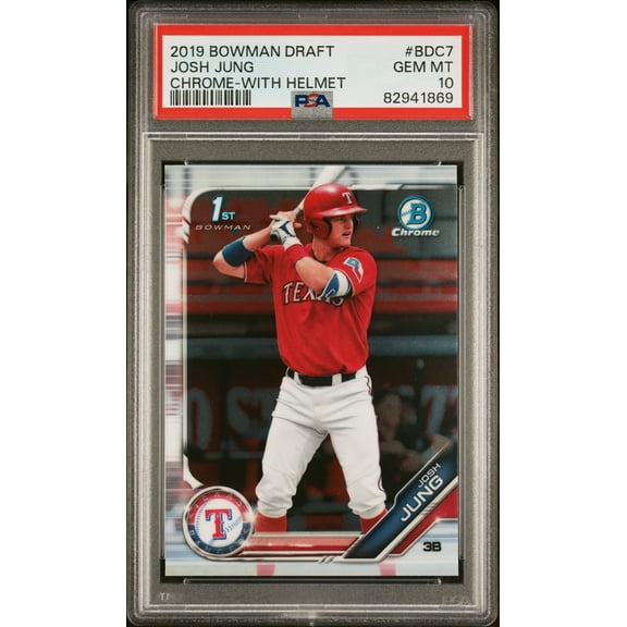 2019 Bowman Chrome Draft #BDC7 Josh Jung PSA 10