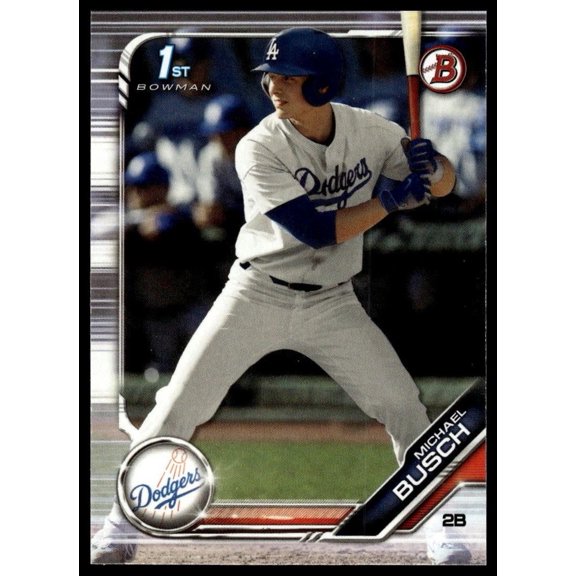 2019 Bowman Draft BD-57 Michael Busch Los Angeles Dodgers Baseball Card Los Angeles Dodgers MLB BASEBALL Trading Card