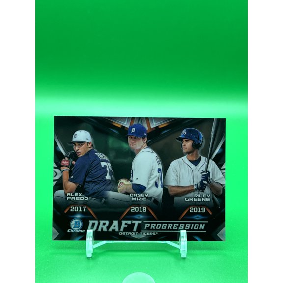 2019 Bowman Draft Detroit Tigers Riley Greene Casey Mize Rookie Insert Baseball Card